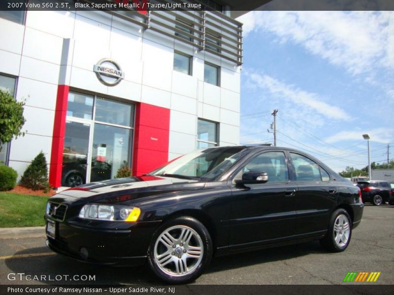 Black Sapphire Metallic / Taupe/Light Taupe 2007 Volvo S60 2.5T