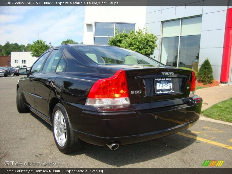 Black Sapphire Metallic / Taupe/Light Taupe 2007 Volvo S60 2.5T