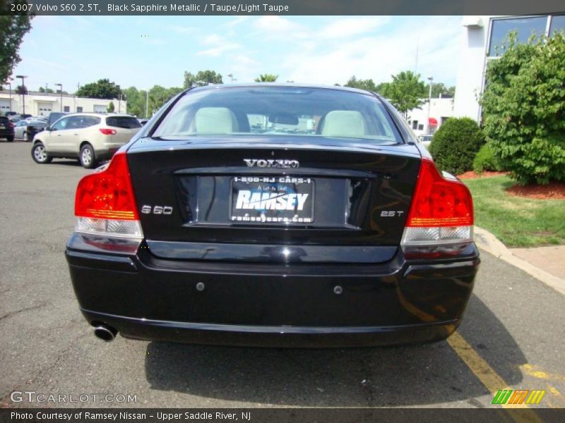 Black Sapphire Metallic / Taupe/Light Taupe 2007 Volvo S60 2.5T