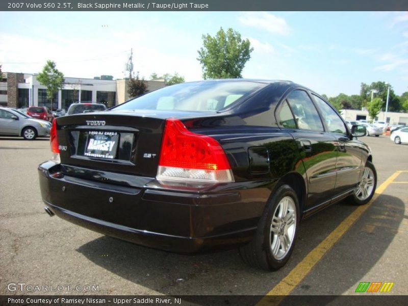 Black Sapphire Metallic / Taupe/Light Taupe 2007 Volvo S60 2.5T