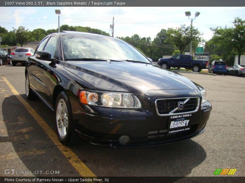 Black Sapphire Metallic / Taupe/Light Taupe 2007 Volvo S60 2.5T