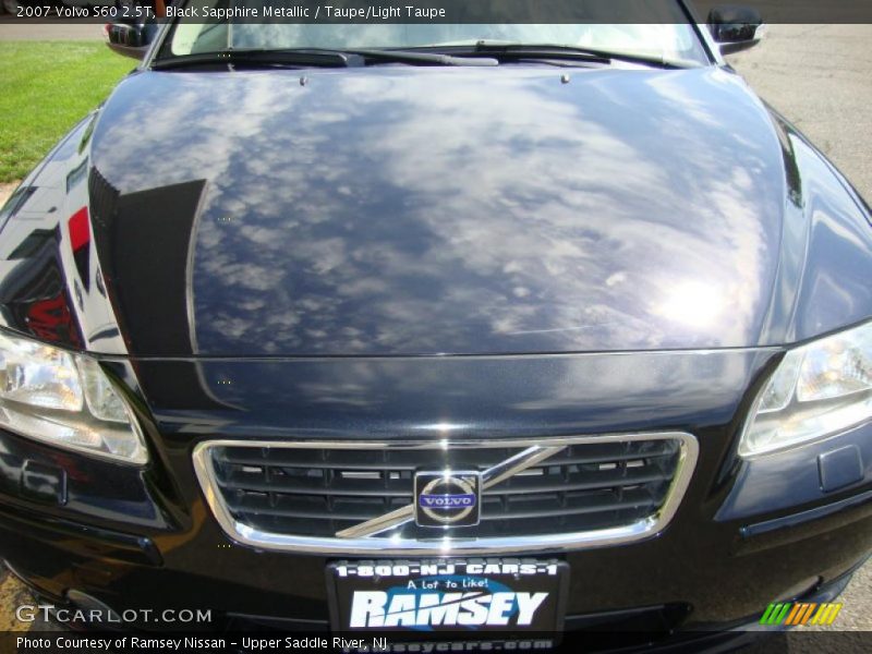 Black Sapphire Metallic / Taupe/Light Taupe 2007 Volvo S60 2.5T