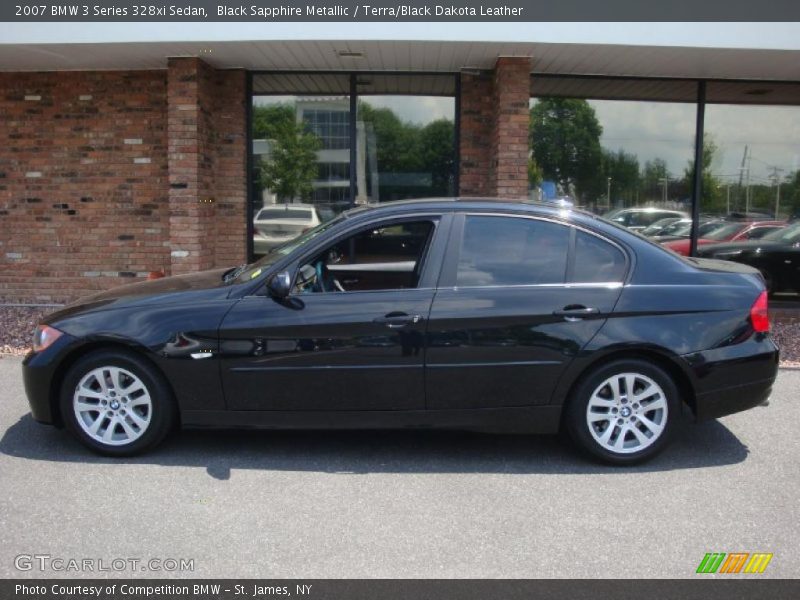 Black Sapphire Metallic / Terra/Black Dakota Leather 2007 BMW 3 Series 328xi Sedan