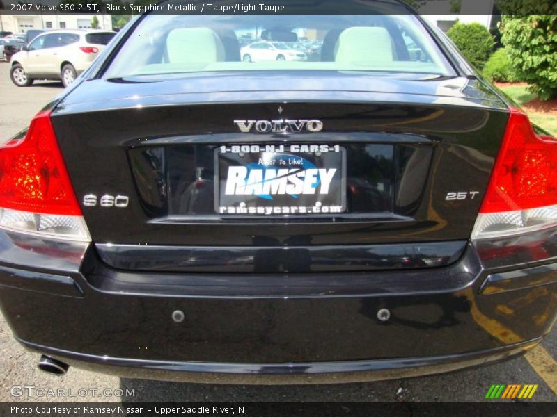 Black Sapphire Metallic / Taupe/Light Taupe 2007 Volvo S60 2.5T