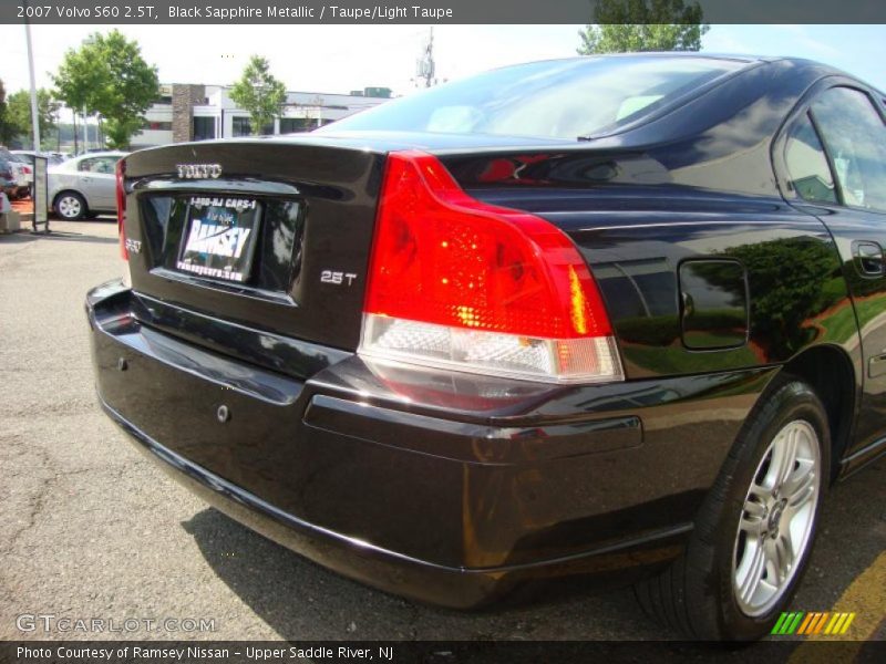 Black Sapphire Metallic / Taupe/Light Taupe 2007 Volvo S60 2.5T