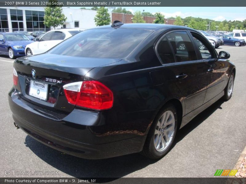 Black Sapphire Metallic / Terra/Black Dakota Leather 2007 BMW 3 Series 328xi Sedan
