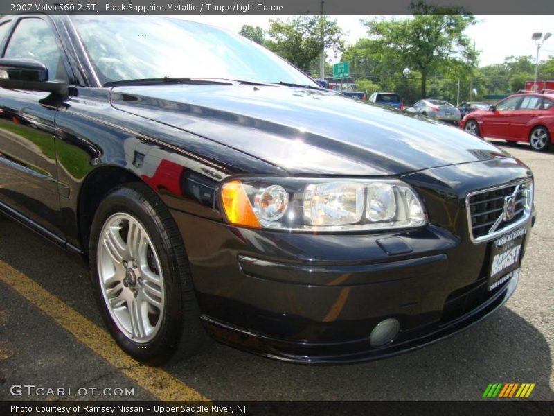Black Sapphire Metallic / Taupe/Light Taupe 2007 Volvo S60 2.5T