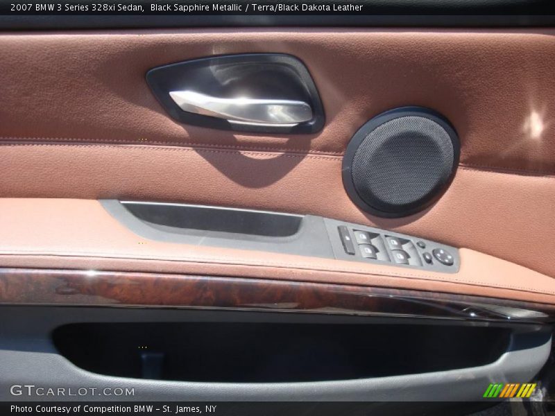 Black Sapphire Metallic / Terra/Black Dakota Leather 2007 BMW 3 Series 328xi Sedan