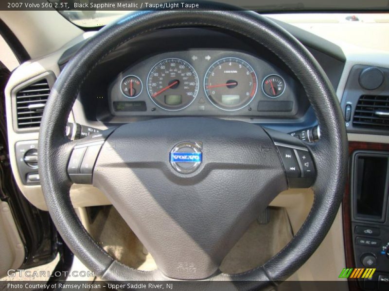 Black Sapphire Metallic / Taupe/Light Taupe 2007 Volvo S60 2.5T