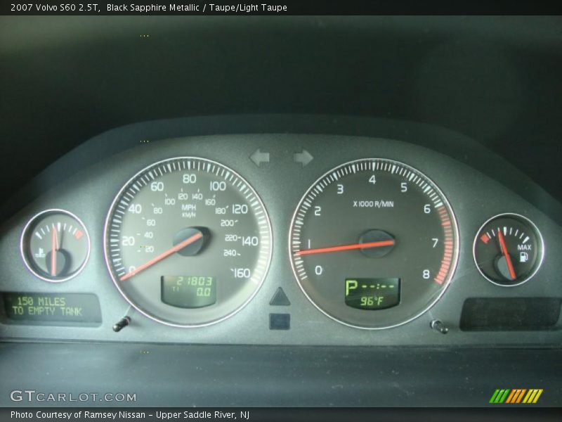 Black Sapphire Metallic / Taupe/Light Taupe 2007 Volvo S60 2.5T