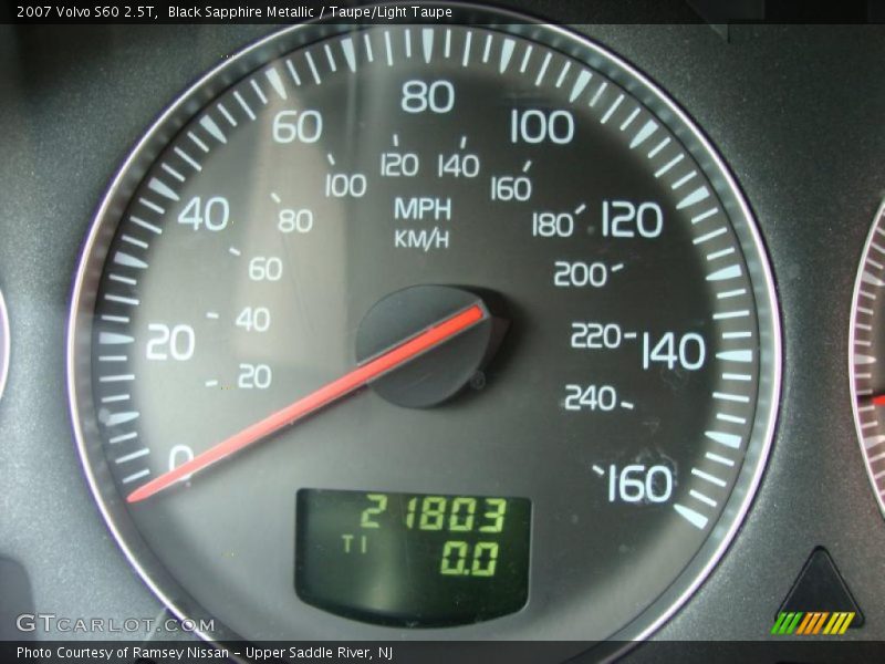 Black Sapphire Metallic / Taupe/Light Taupe 2007 Volvo S60 2.5T