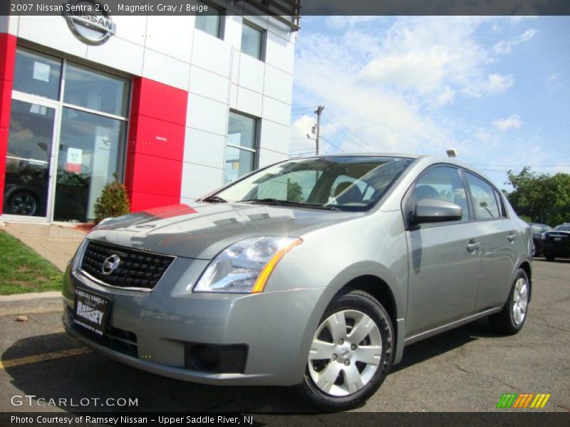 Magnetic Gray / Beige 2007 Nissan Sentra 2.0