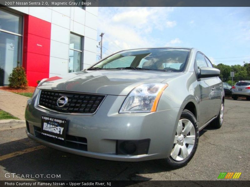 Magnetic Gray / Beige 2007 Nissan Sentra 2.0