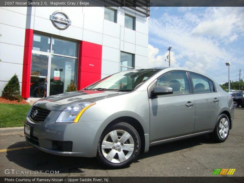 Magnetic Gray / Beige 2007 Nissan Sentra 2.0