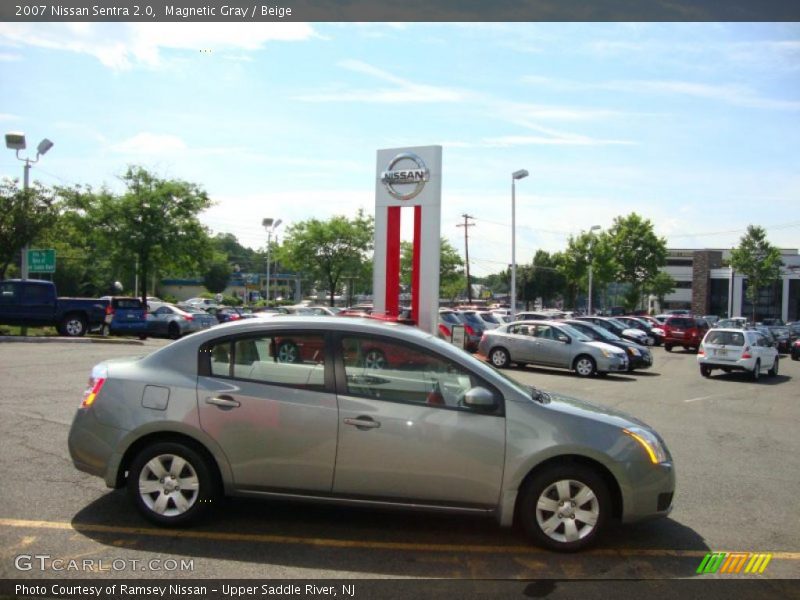 Magnetic Gray / Beige 2007 Nissan Sentra 2.0