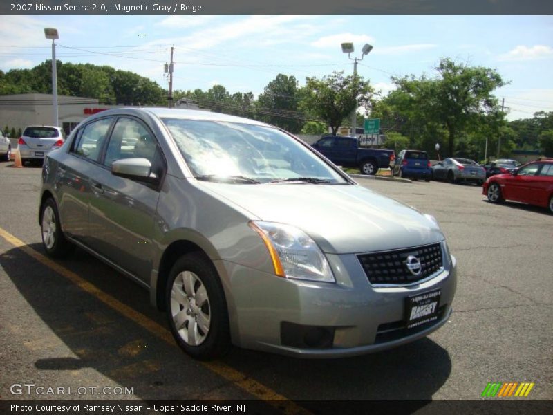 Magnetic Gray / Beige 2007 Nissan Sentra 2.0