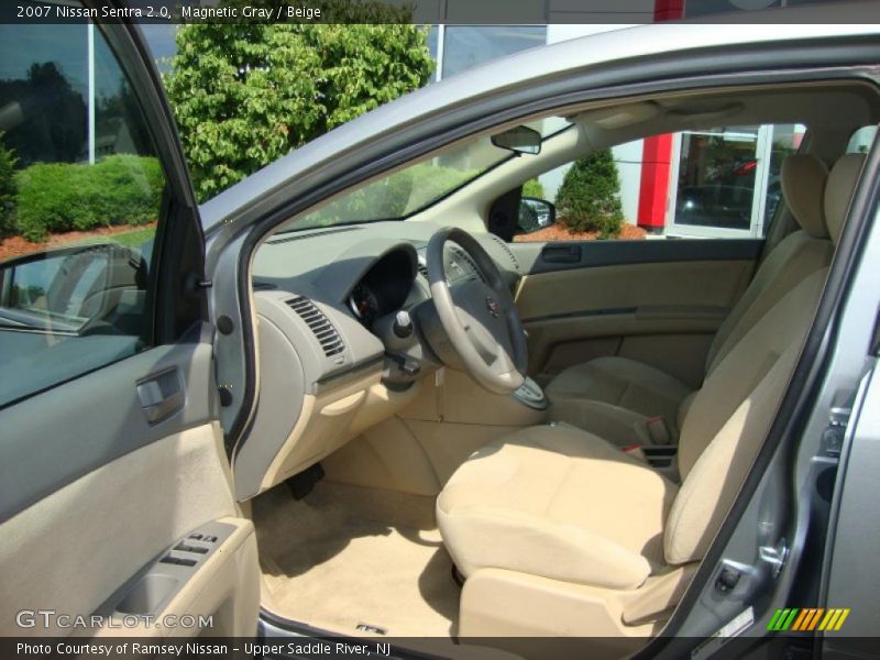 Magnetic Gray / Beige 2007 Nissan Sentra 2.0