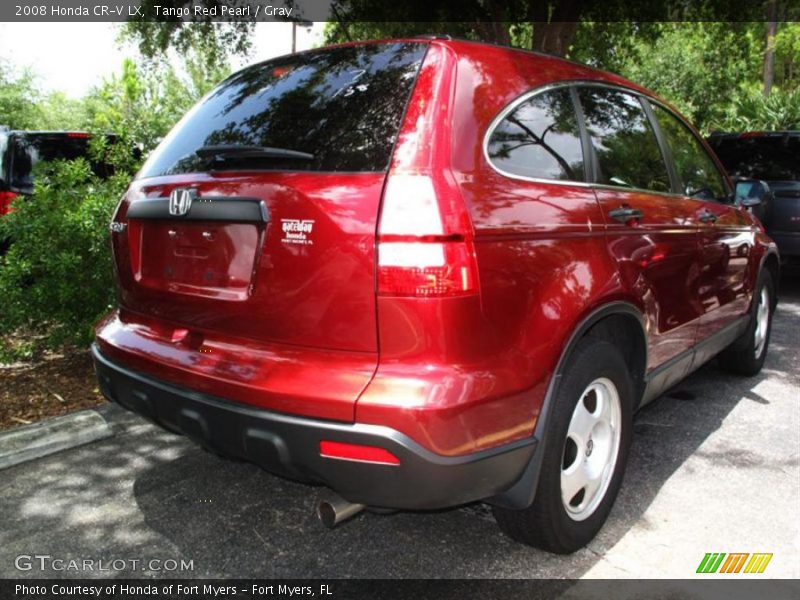 Tango Red Pearl / Gray 2008 Honda CR-V LX