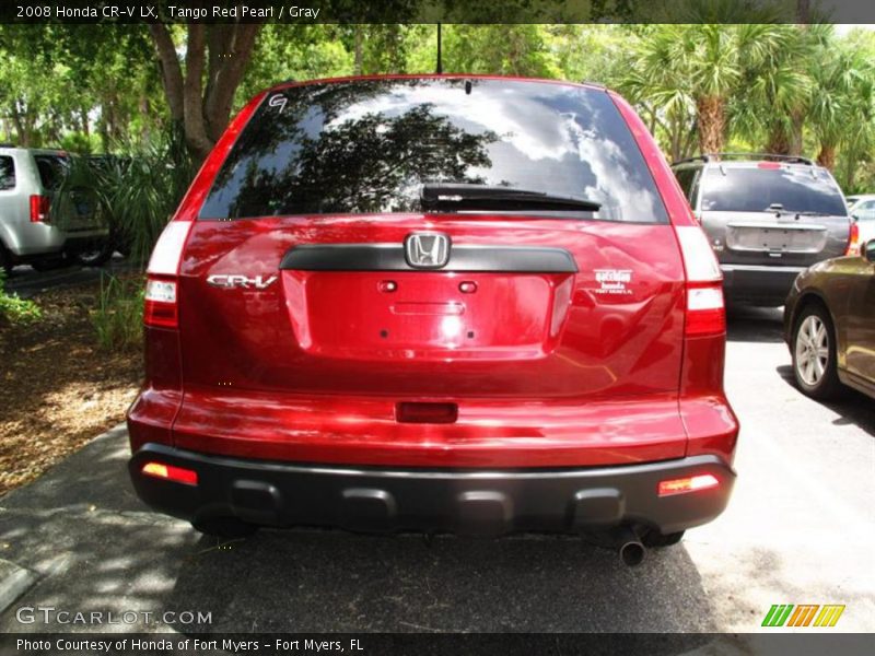 Tango Red Pearl / Gray 2008 Honda CR-V LX