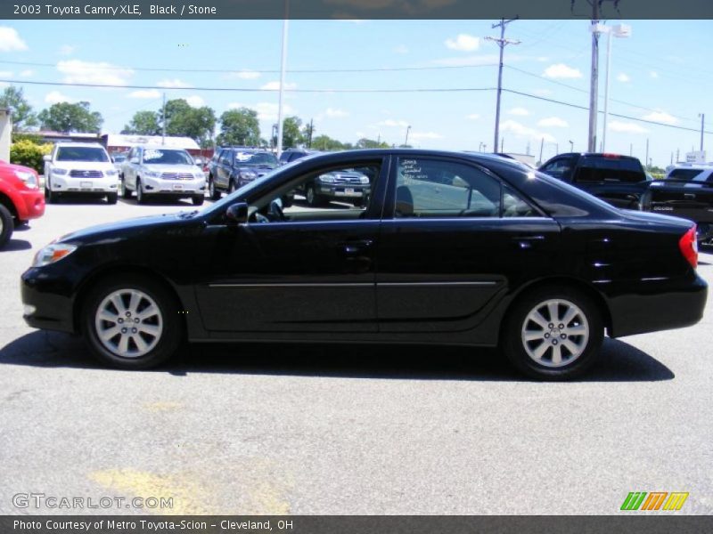 Black / Stone 2003 Toyota Camry XLE