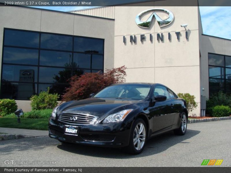 Black Obsidian / Wheat 2009 Infiniti G 37 x Coupe