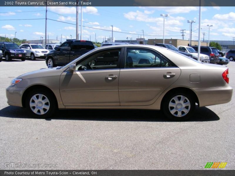 Desert Sand Mica / Taupe 2002 Toyota Camry LE