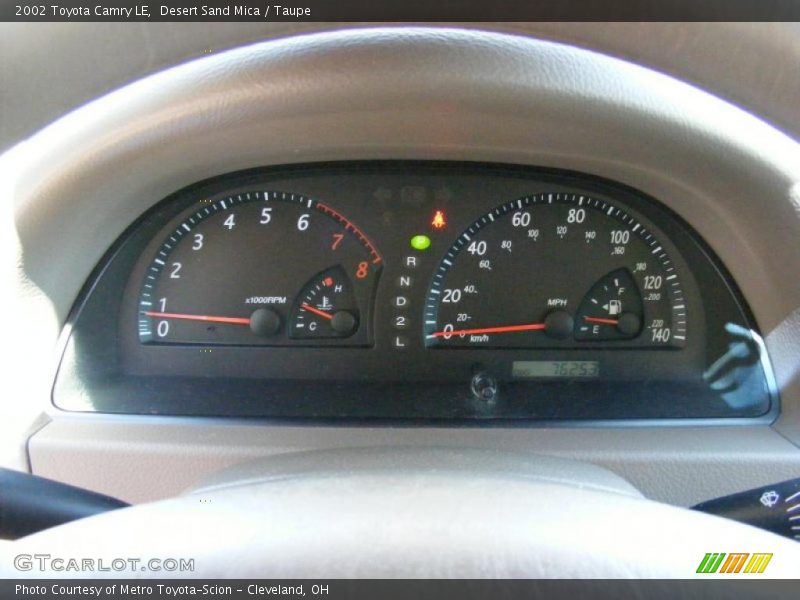 Desert Sand Mica / Taupe 2002 Toyota Camry LE