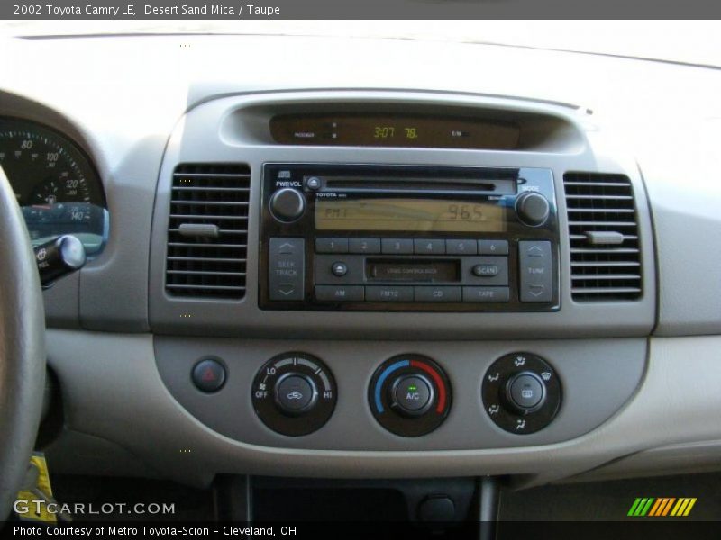 Desert Sand Mica / Taupe 2002 Toyota Camry LE