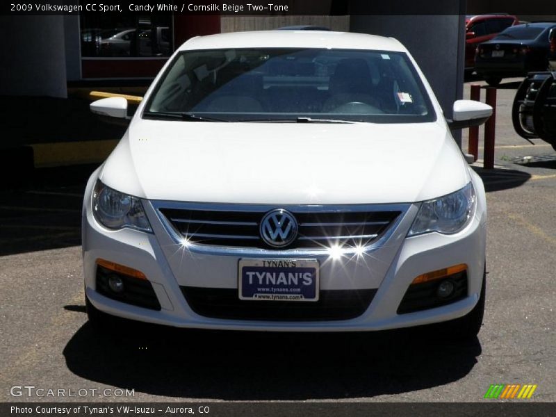 Candy White / Cornsilk Beige Two-Tone 2009 Volkswagen CC Sport