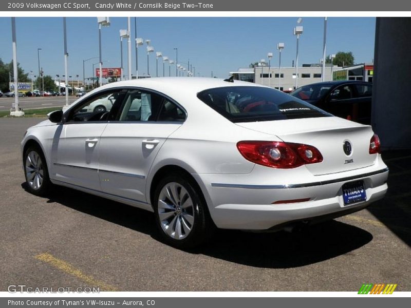 Candy White / Cornsilk Beige Two-Tone 2009 Volkswagen CC Sport