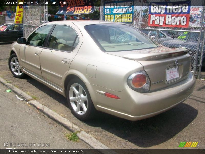 Sunlit Sand / Blond 2003 Nissan Maxima SE