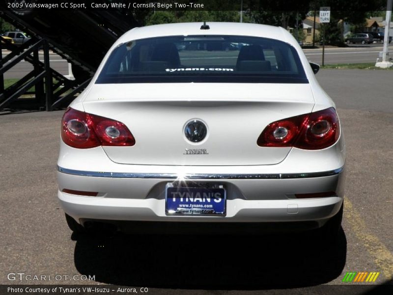 Candy White / Cornsilk Beige Two-Tone 2009 Volkswagen CC Sport