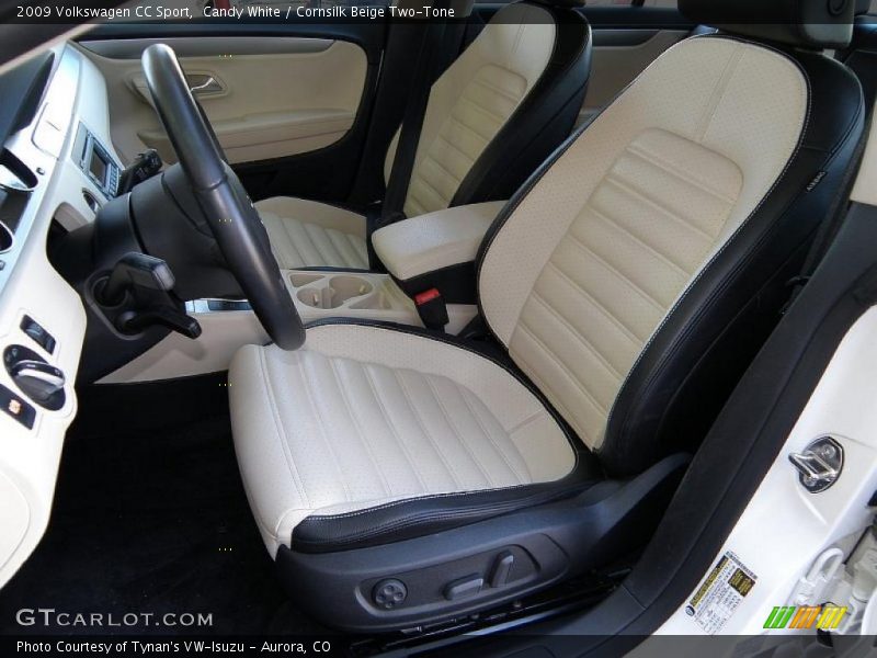 Candy White / Cornsilk Beige Two-Tone 2009 Volkswagen CC Sport