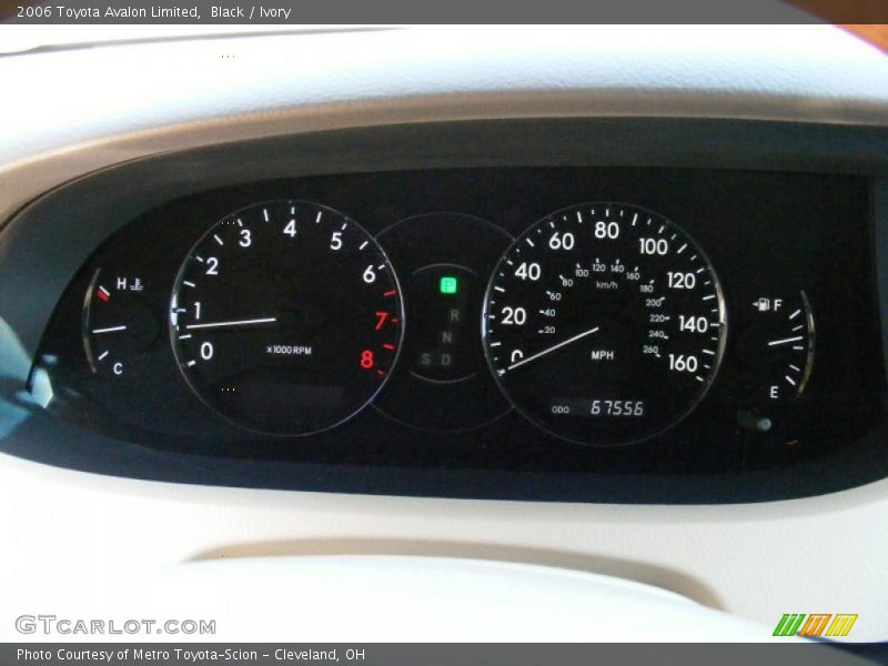 Black / Ivory 2006 Toyota Avalon Limited