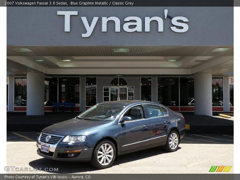 Blue Graphite Metallic / Classic Grey 2007 Volkswagen Passat 3.6 Sedan