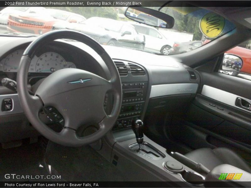 Evening Black / Midnight Black 2002 Ford Thunderbird Premium Roadster