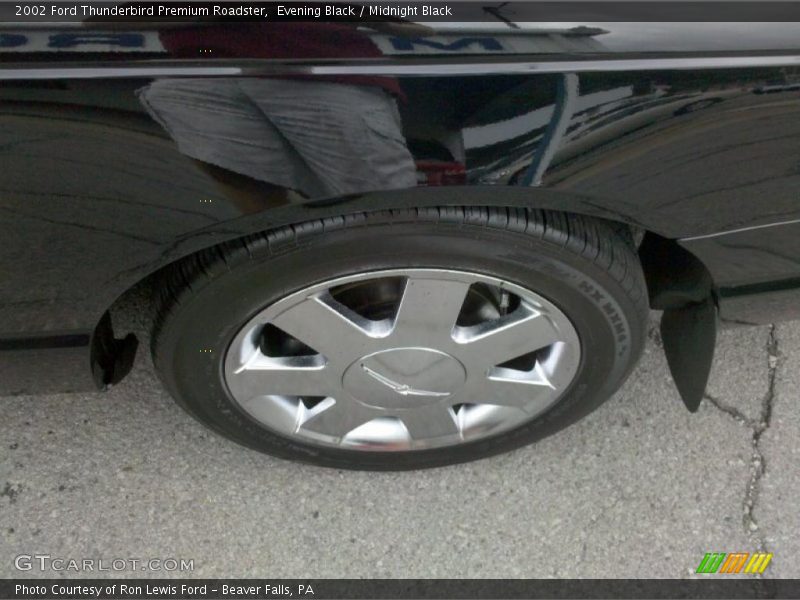 Evening Black / Midnight Black 2002 Ford Thunderbird Premium Roadster