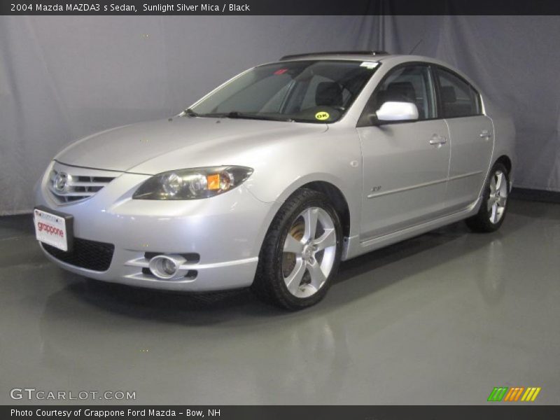 Sunlight Silver Mica / Black 2004 Mazda MAZDA3 s Sedan