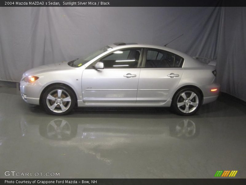 Sunlight Silver Mica / Black 2004 Mazda MAZDA3 s Sedan