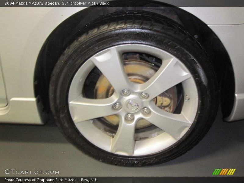 Sunlight Silver Mica / Black 2004 Mazda MAZDA3 s Sedan
