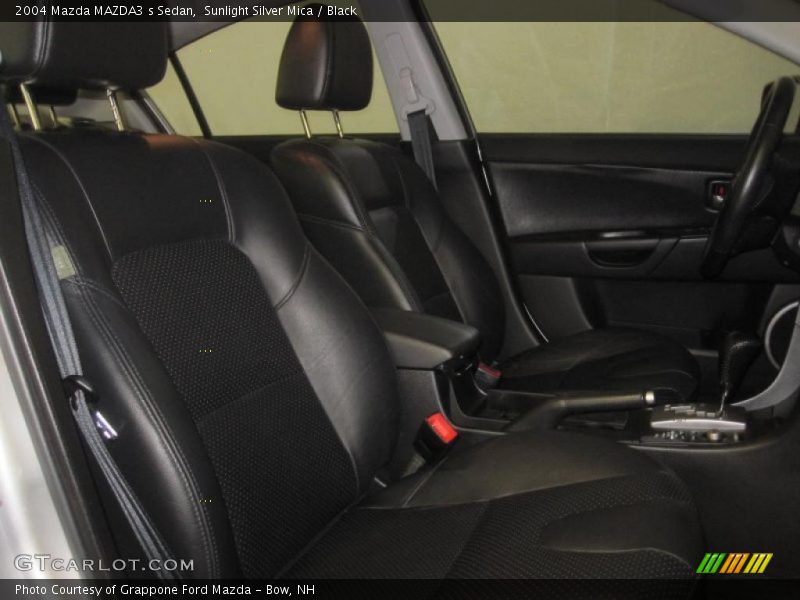 Sunlight Silver Mica / Black 2004 Mazda MAZDA3 s Sedan