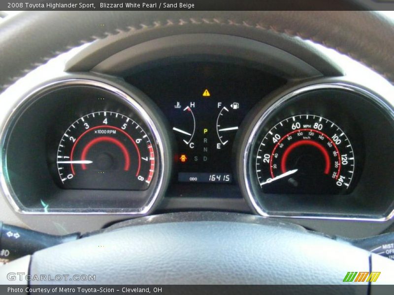 Blizzard White Pearl / Sand Beige 2008 Toyota Highlander Sport