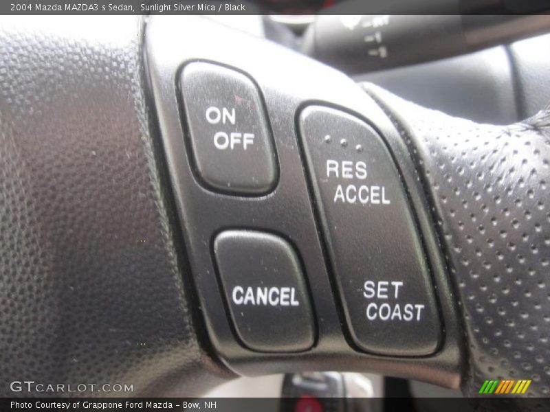 Sunlight Silver Mica / Black 2004 Mazda MAZDA3 s Sedan