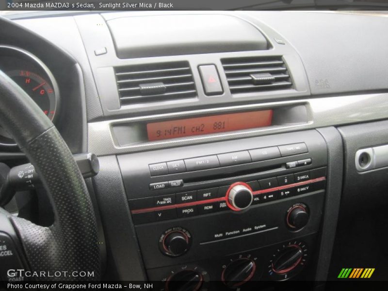 Sunlight Silver Mica / Black 2004 Mazda MAZDA3 s Sedan