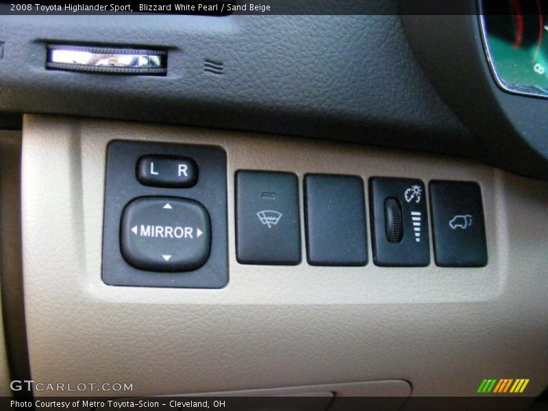 Blizzard White Pearl / Sand Beige 2008 Toyota Highlander Sport