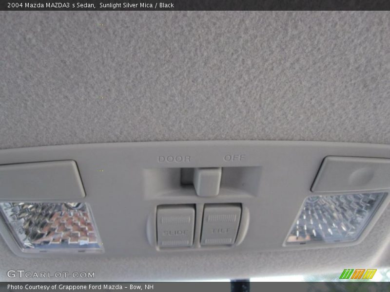 Sunlight Silver Mica / Black 2004 Mazda MAZDA3 s Sedan