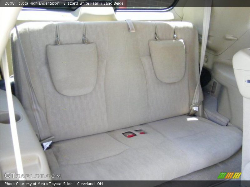 Blizzard White Pearl / Sand Beige 2008 Toyota Highlander Sport