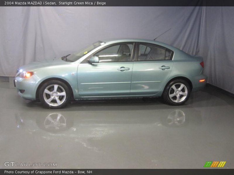 Starlight Green Mica / Beige 2004 Mazda MAZDA3 i Sedan