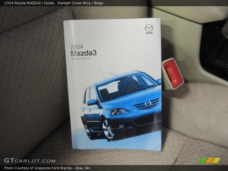 Starlight Green Mica / Beige 2004 Mazda MAZDA3 i Sedan