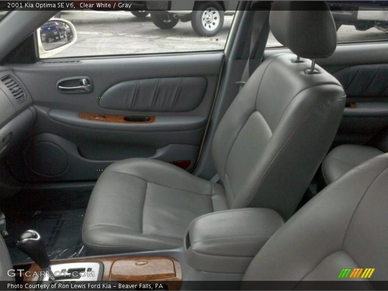 Clear White / Gray 2001 Kia Optima SE V6